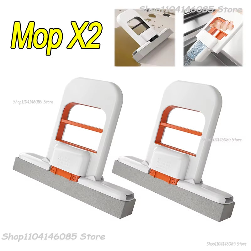 Strong Absorbent Mini Mop Dust Removal Portable Cleaning Mop with Sponge Mini Sponge Mop Wet and Dry Bathroom Desktop Glass