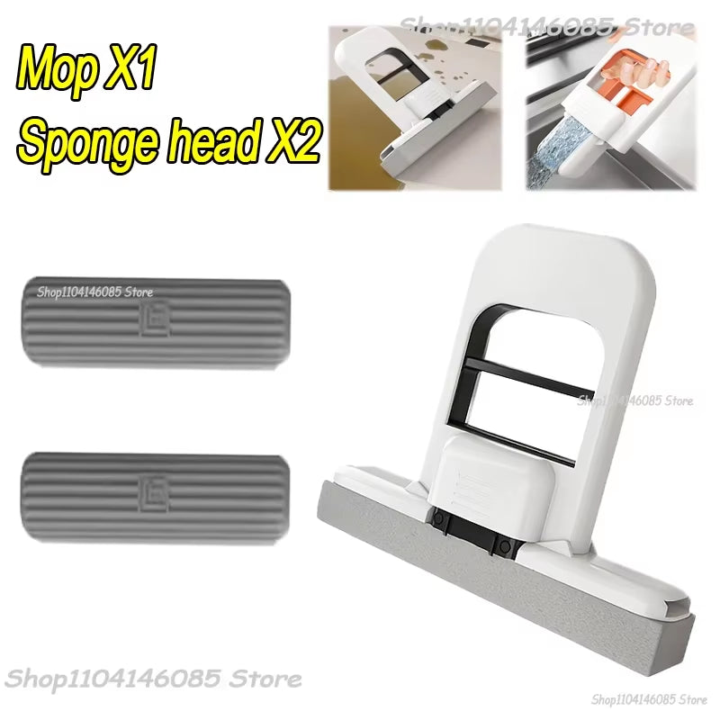 Strong Absorbent Mini Mop Dust Removal Portable Cleaning Mop with Sponge Mini Sponge Mop Wet and Dry Bathroom Desktop Glass