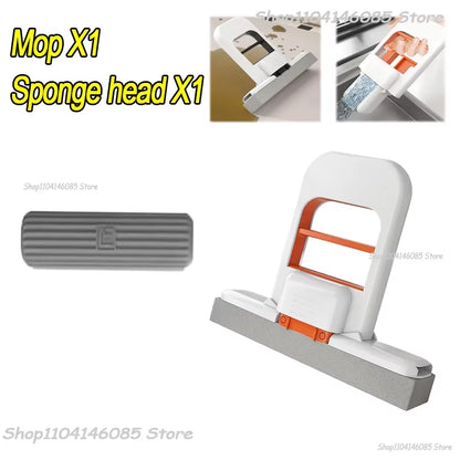 Strong Absorbent Mini Mop Dust Removal Portable Cleaning Mop with Sponge Mini Sponge Mop Wet and Dry Bathroom Desktop Glass