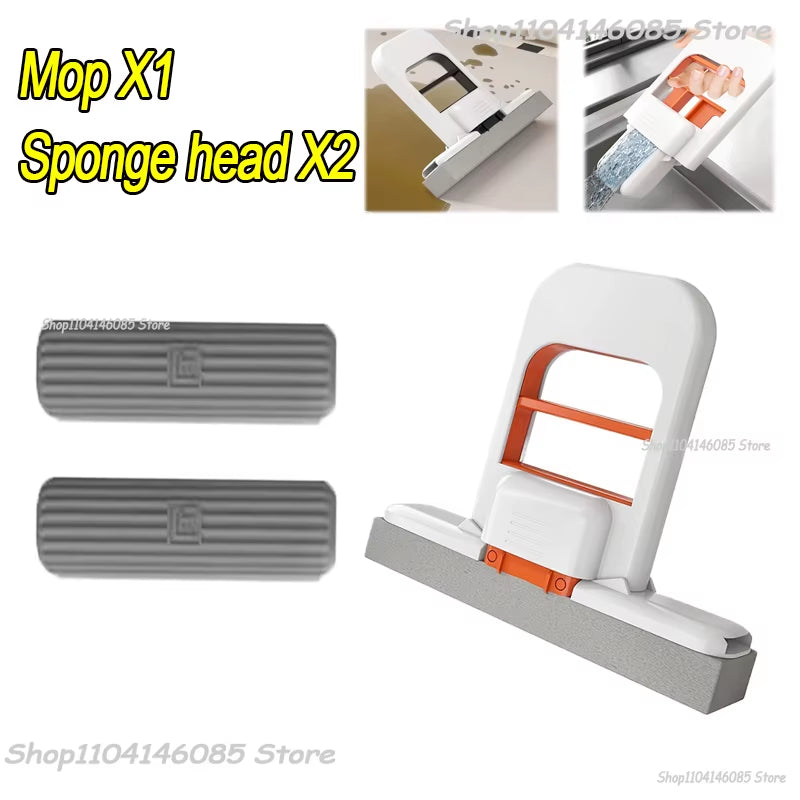 Strong Absorbent Mini Mop Dust Removal Portable Cleaning Mop with Sponge Mini Sponge Mop Wet and Dry Bathroom Desktop Glass