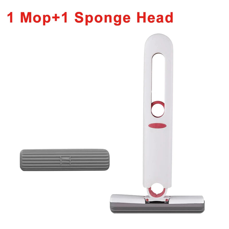 Portable Mini Cleaning Mop Powerful Squeeze Mop Folding Absorbent Mop Desktop Windows Car Glass Cleaning Home Cleaning Tools