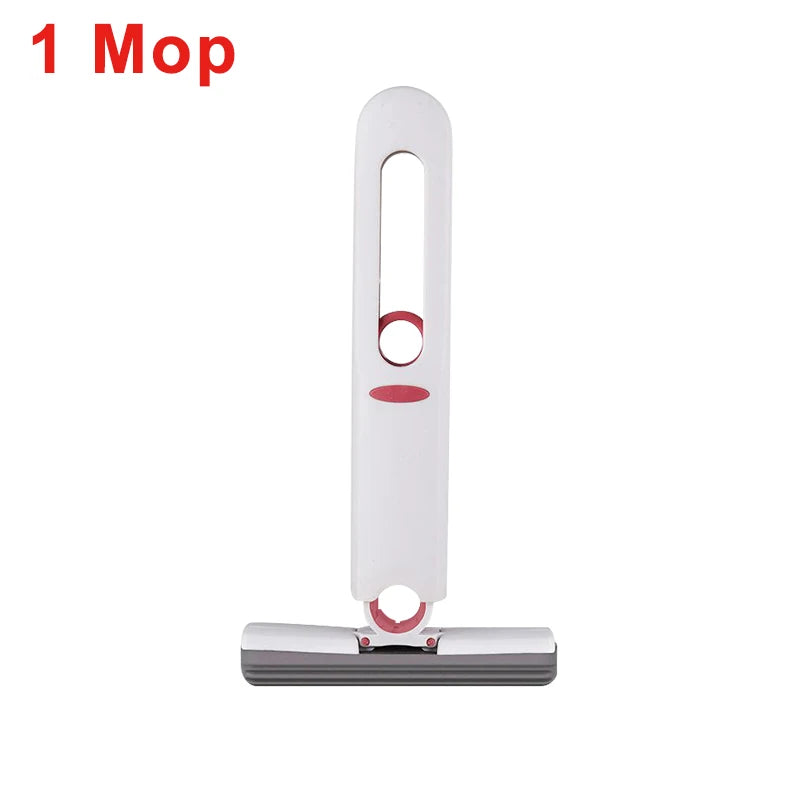Portable Mini Cleaning Mop Powerful Squeeze Mop Folding Absorbent Mop Desktop Windows Car Glass Cleaning Home Cleaning Tools