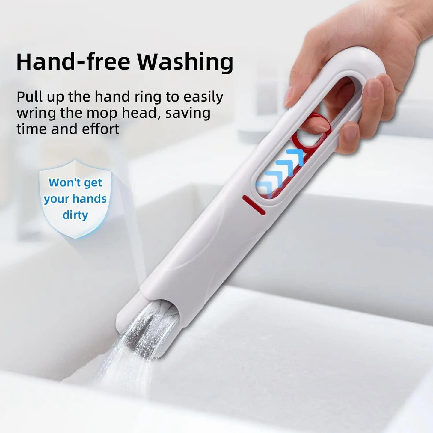 Portable Mini Cleaning Mop Powerful Squeeze Mop Folding Absorbent Mop Desktop Windows Car Glass Cleaning Home Cleaning Tools