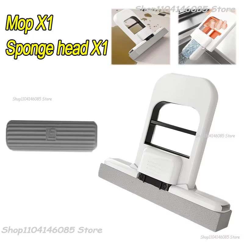 Strong Absorbent Mini Mop Dust Removal Portable Cleaning Mop with Sponge Mini Sponge Mop Wet and Dry Bathroom Desktop Glass