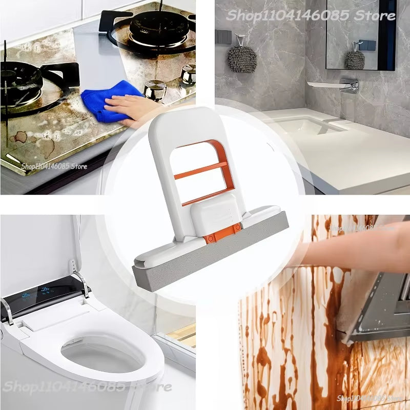 Strong Absorbent Mini Mop Dust Removal Portable Cleaning Mop with Sponge Mini Sponge Mop Wet and Dry Bathroom Desktop Glass