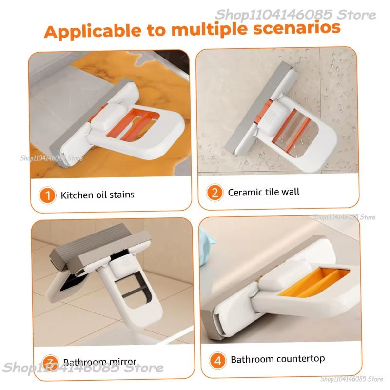 Strong Absorbent Mini Mop Dust Removal Portable Cleaning Mop with Sponge Mini Sponge Mop Wet and Dry Bathroom Desktop Glass
