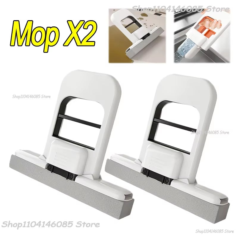 Strong Absorbent Mini Mop Dust Removal Portable Cleaning Mop with Sponge Mini Sponge Mop Wet and Dry Bathroom Desktop Glass